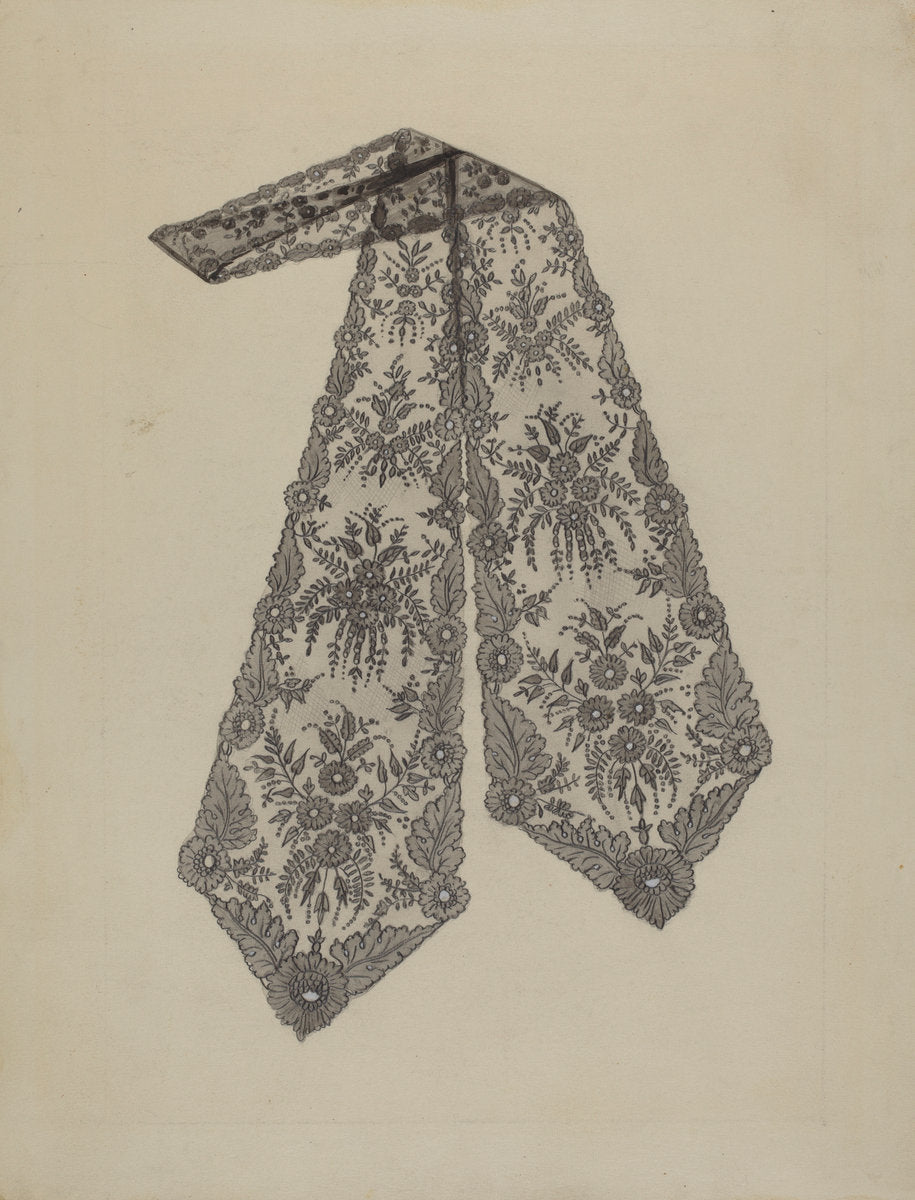Lace Cravat by Jean Peszel (American, active c. 1935), 16X12"(A3)Poster Print