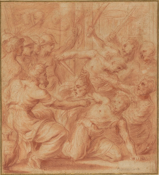Judith with the Head of Holofernes by Carlo Maratta (Italian, 1625 - 1713), 16X12"(A3)Poster Print