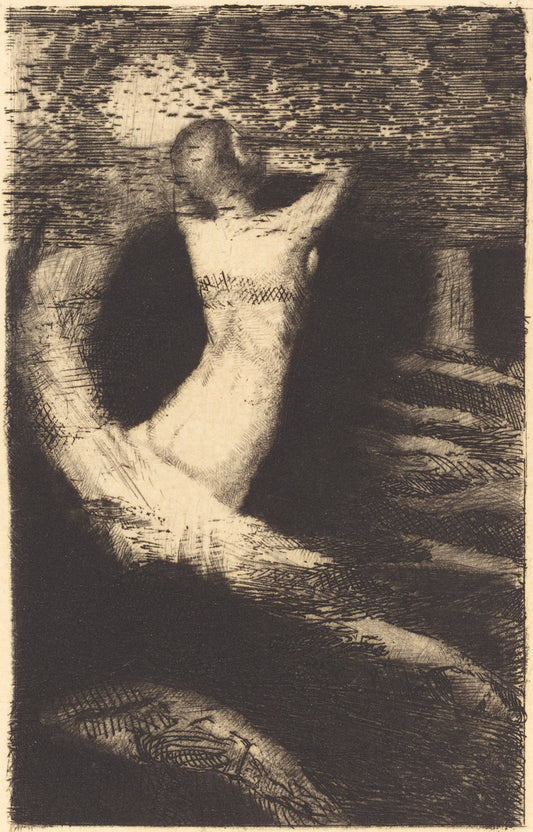 Passage d'une Ame (Passage of a Spirit) by Odilon Redon (French, 1840 - 1916), 16X12"(A3)Poster Print