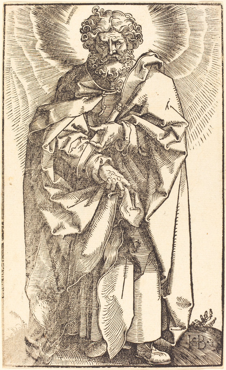 Saint Bartholomew by Hans Baldung Grien (German, 1484/1485 - 1545), 16X12"(A3)Poster Print