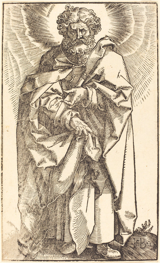 Saint Bartholomew by Hans Baldung Grien (German, 1484/1485 - 1545), 16X12"(A3)Poster Print