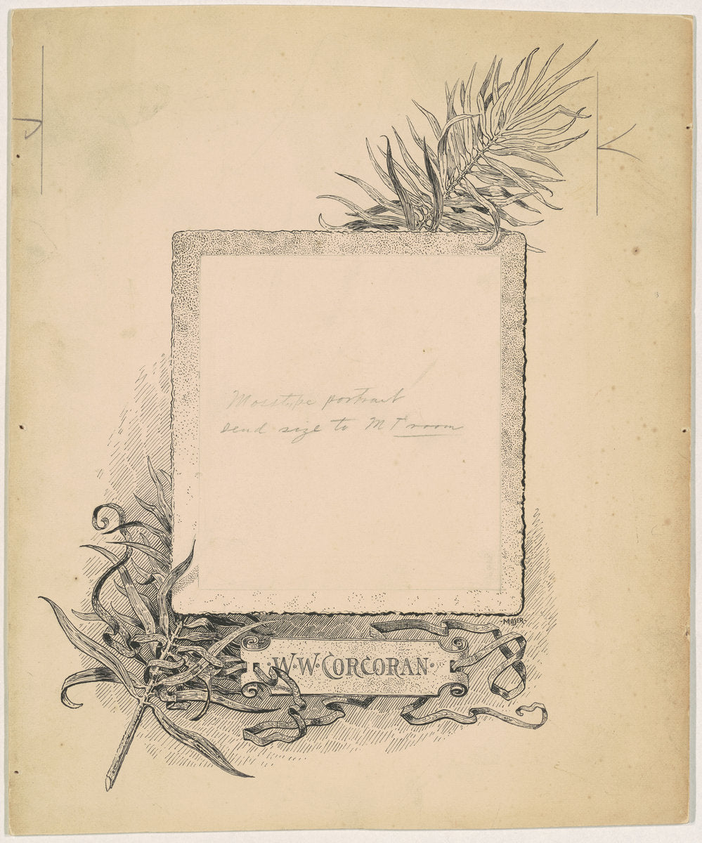 Frontispiece, Portrait of W. W. Corcoran by James Henry Moser (American (born Canada), 1854 - 1913), 16X12"(A3)Poster Print