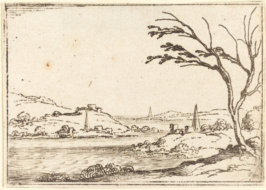 The Nile Flooding by Jacques Callot (French, 1592 - 1635), 16X12"(A3)Poster Print