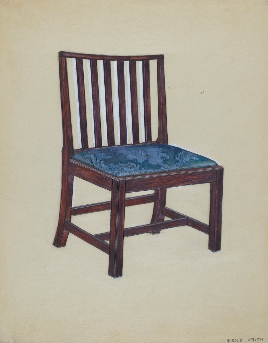 Chair by Harold Smith (American, active c. 1935), 16X12"(A3)Poster Print