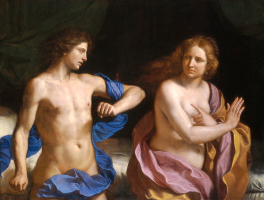 Amnon and Tamar by Giovanni Francesco Barbieri, called Guercino (Italian, 1591 - 1666), 16X12"(A3)Poster Print