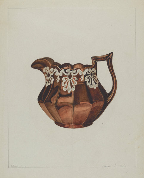 Pitcher by Samuel O. Klein (American, active c. 1935), 16X12"(A3)Poster Print