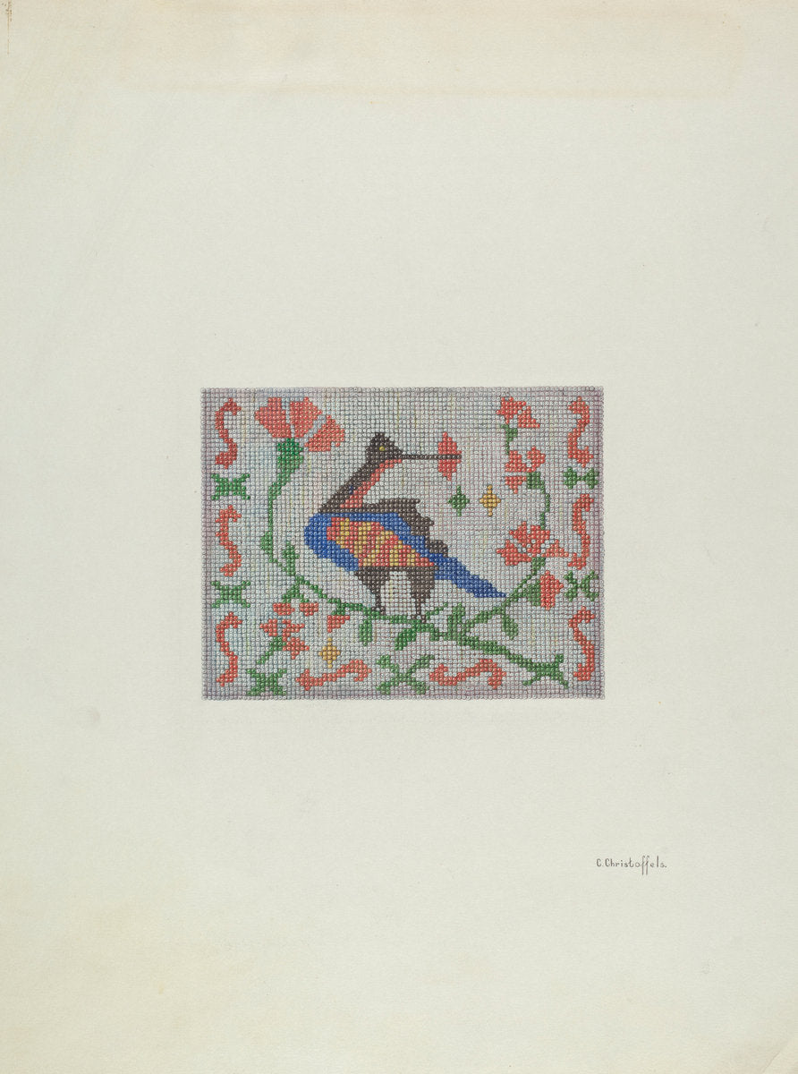 Beaded Purse by Cornelius Christoffels (American, active c. 1935), 16X12"(A3)Poster Print