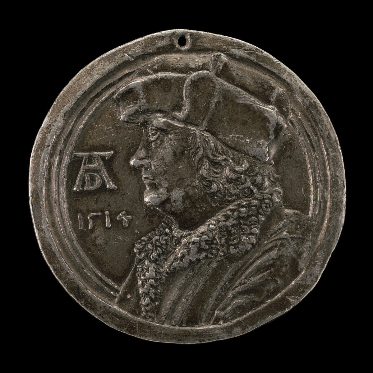 1514 or after by Follower of Albrecht Dürer or Possibly Antonio Abondio (Portrait of a Man), 16X12"(A3)Poster Print