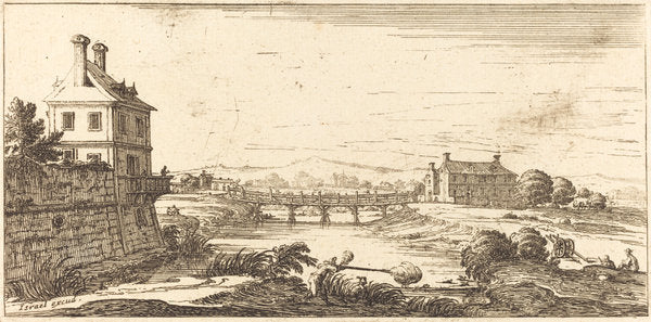 1635 or after by after Jacques Callot (Landscape), 16X12"(A3)Poster Print