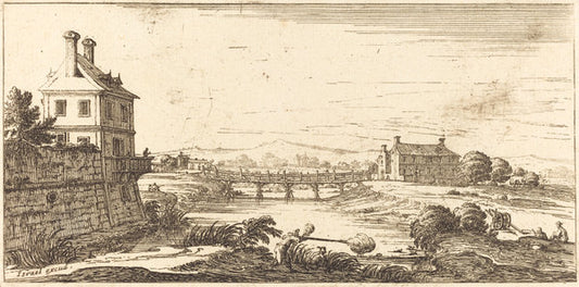 1635 or after by after Jacques Callot (Landscape), 16X12"(A3)Poster Print