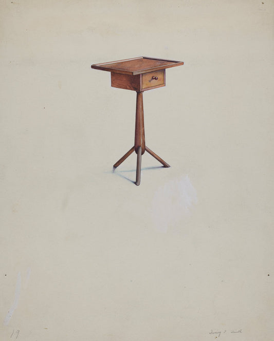 Shaker Peg Leg Stand by Irving I. Smith (American, active c. 1935), 16X12"(A3)Poster Print