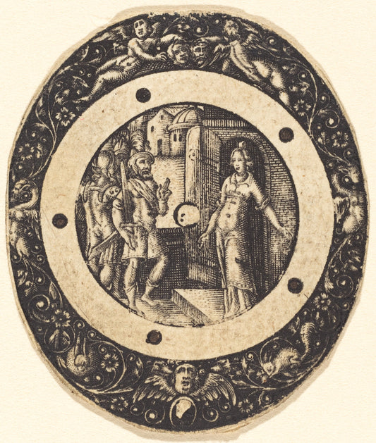 Lucretia? by Antoine Jacquard (French, died 1652), 16X12"(A3)Poster Print