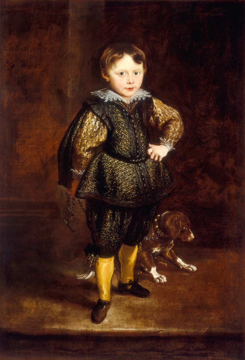 Filippo Cattaneo by Sir Anthony van Dyck (Flemish, 1599 - 1641), 16X12"(A3)Poster Print