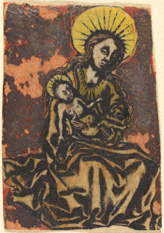 c. 1480 by German 15th Century (Madonna and Child), 16X12"(A3)Poster Print