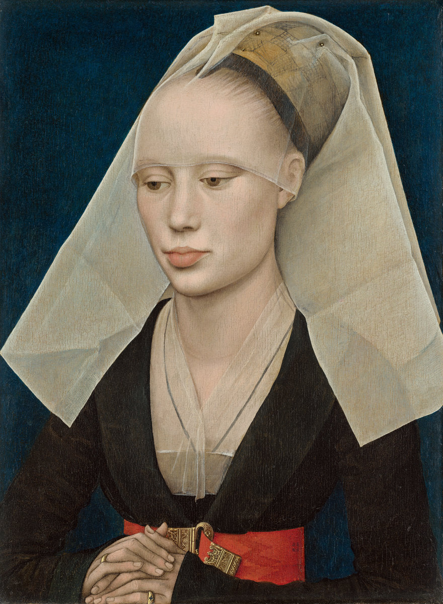 Portrait of a Lady by Rogier van der Weyden (Netherlandish, 1399/1400 - 1464), 16X12"(A3)Poster Print