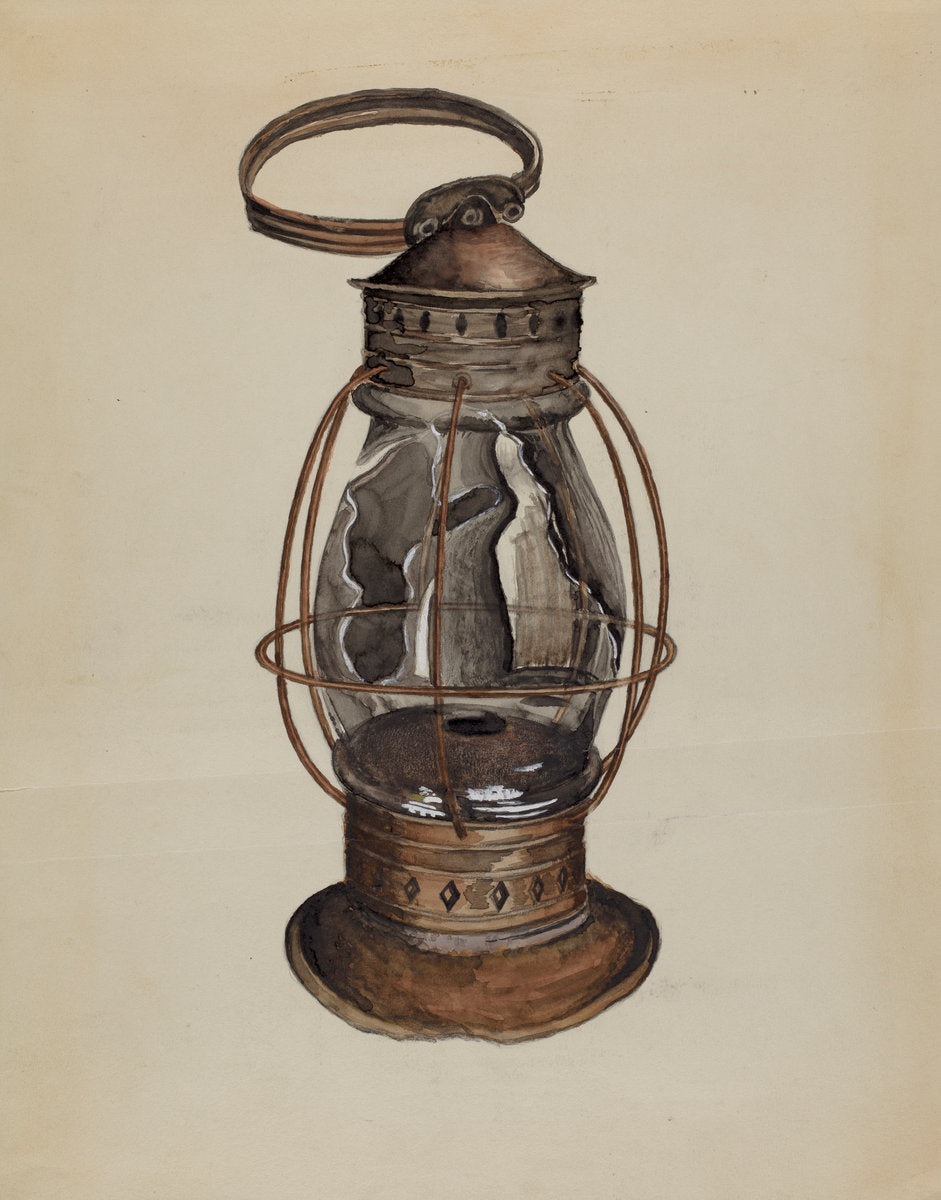 Lantern by Albert Eyth (American, active c. 1935), 16X12"(A3)Poster Print