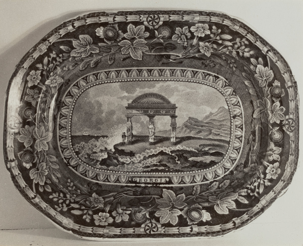 Platter - "Georgia Arms" by Helmut Hiatt (American, active c. 1935), 16X12"(A3)Poster Print