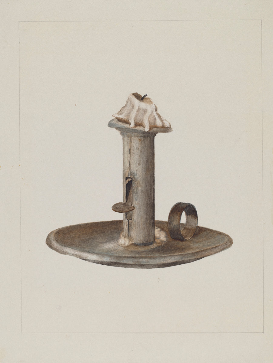 Candlestick by Eldon Allen (American, active c. 1935), 16X12"(A3)Poster Print