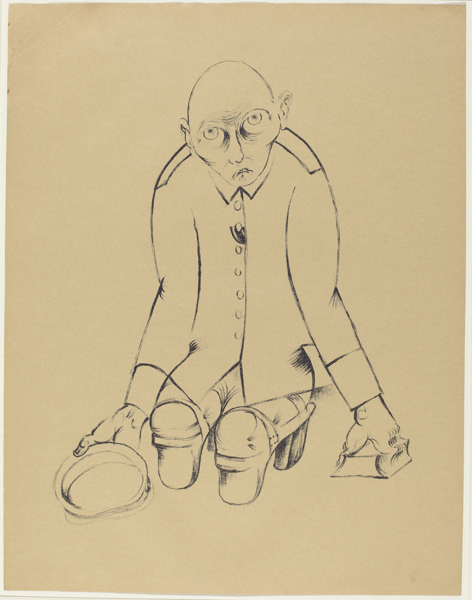 Der Ernährer (The Bread Winner) by Heinrich Hoerle (German, 1895 - 1936), 16X12"(A3)Poster Print