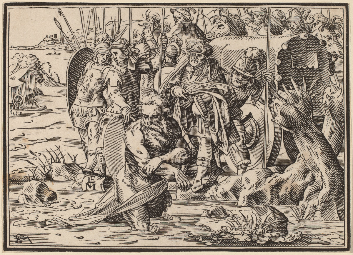 The Martyrdom of Saint James (?) by Christoph Murer (Swiss, 1558 - 1614), 16X12"(A3)Poster Print