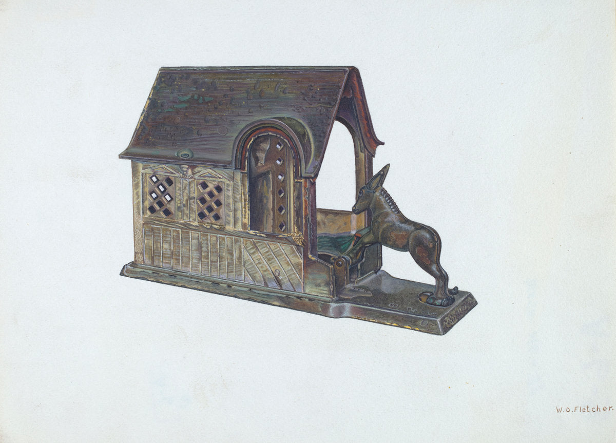 Toy Bank by William O. Fletcher (American, active c. 1935), 16X12"(A3)Poster Print