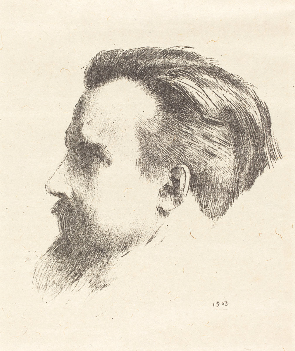 Maurice Denis by Odilon Redon (French, 1840 - 1916), 16X12"(A3)Poster Print