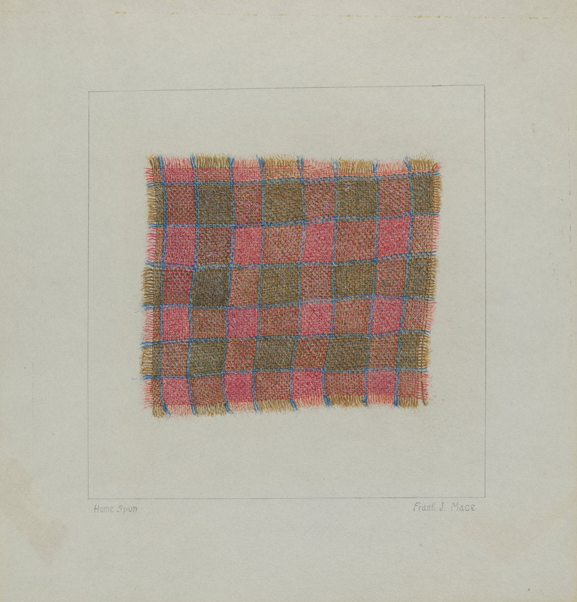 Homemade Cloth by Frank J. Mace (American, active c. 1935), 16X12"(A3)Poster Print