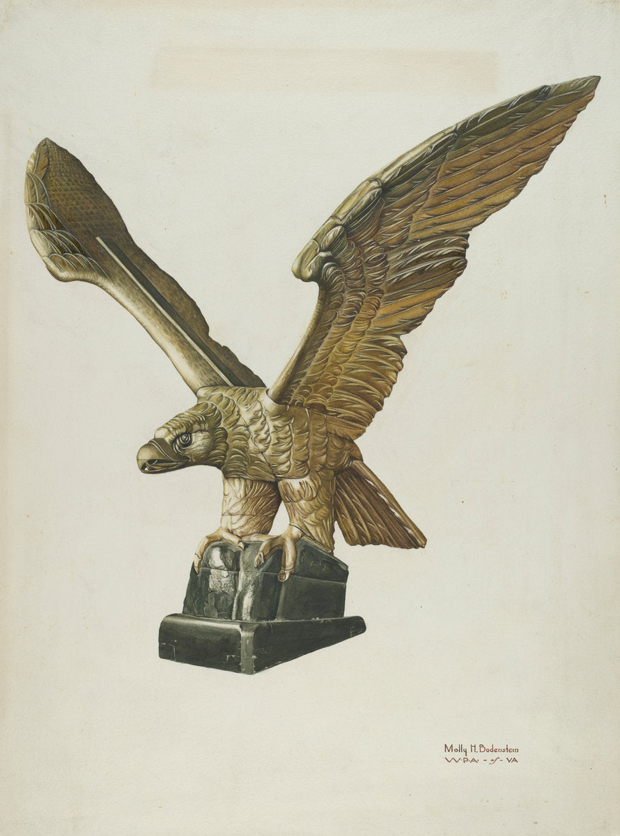 Eagle: Pilot House Ornament by Molly Bodenstein (American, 1902 - 1971), 16X12"(A3)Poster Print