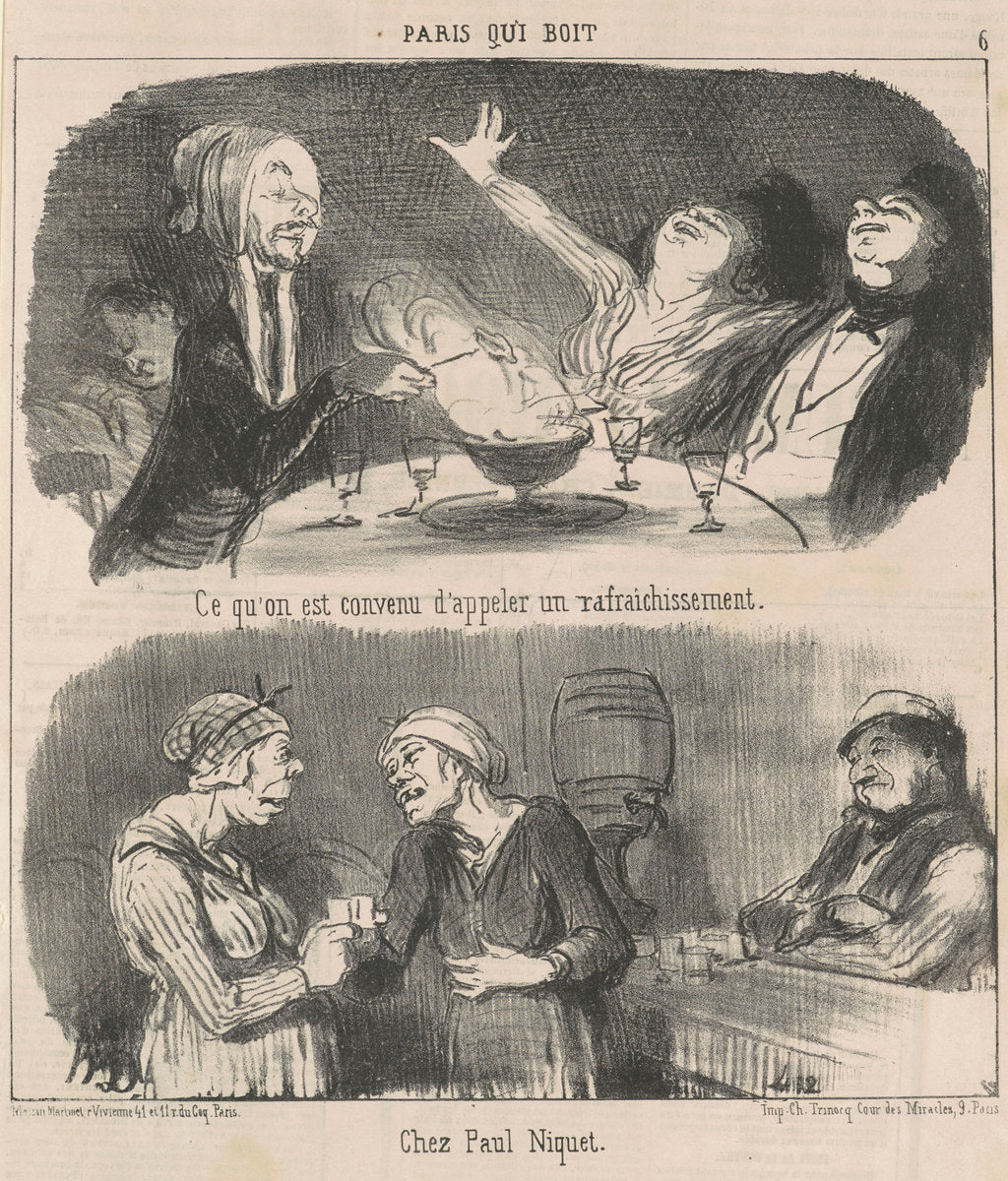 Ce qu'on est convenue d'appeler un rafraichissement by Honoré Daumier (French, 1808 - 1879), 16X12"(A3)Poster Print