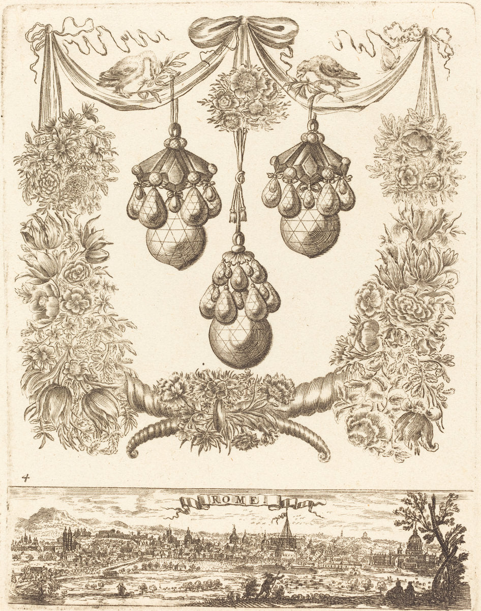 Rome by François Le Febvre (French, active 1635/1657), 16X12"(A3)Poster Print