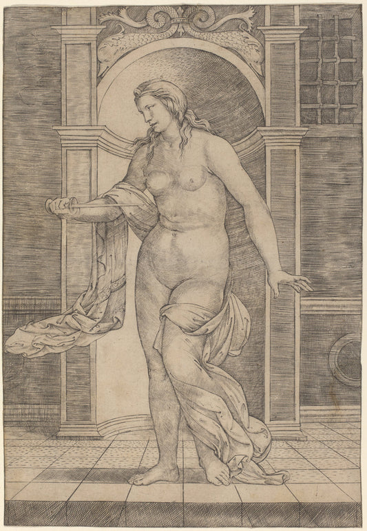 Lucretia by Jacopo Francia (Italian, 1486 or before - 1557), 16X12"(A3)Poster Print