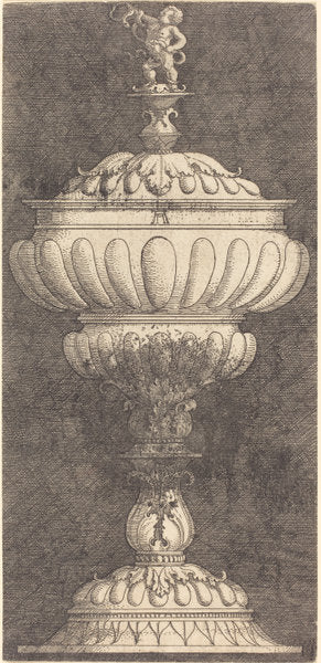 Goblet with the Infant Hercules on Top by Albrecht Altdorfer (German, 1480 or before - 1538), 16X12"(A3)Poster Print