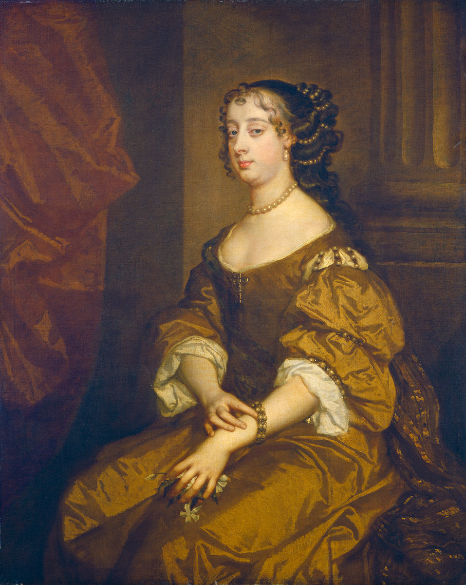c. 1661-1665 by Probably chiefly studio of Sir Peter Lely (Barbara Villiers, Duchess of Cleveland), 16X12"(A3)Poster Print
