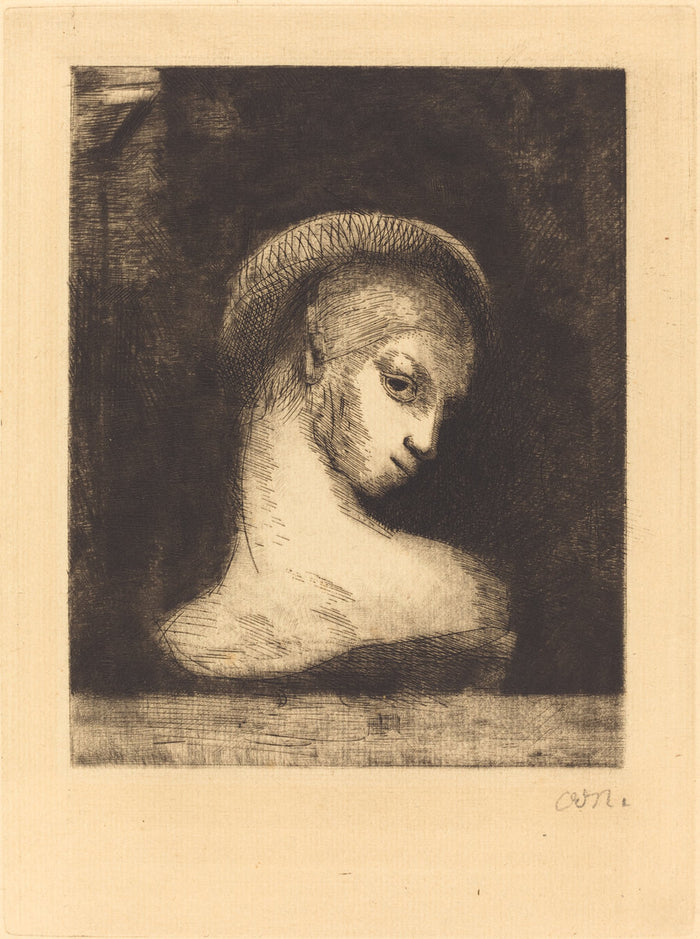 Perversite (Perversity) by Odilon Redon (French, 1840 - 1916), 16X12