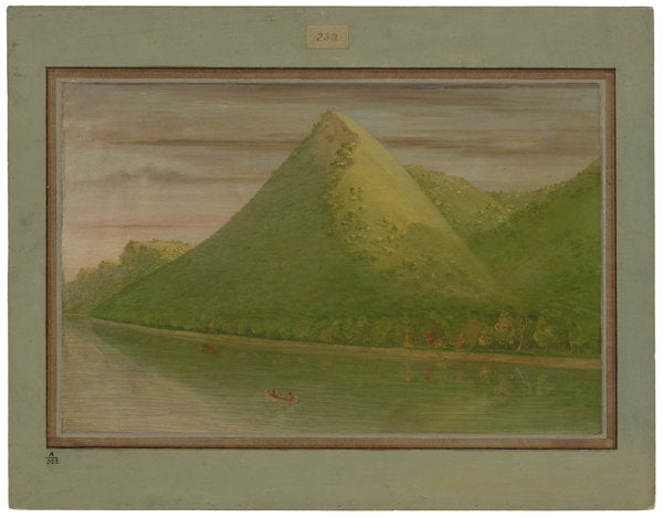 View of "Pike's Tent" by George Catlin (American, 1796 - 1872), 16X12"(A3)Poster Print