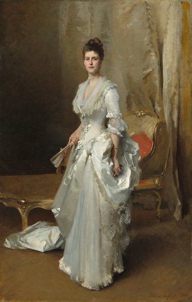 Margaret Stuyvesant Rutherfurd White (Mrs. Henry White) by John Singer Sargent (American, 1856 - 1925), 16X12"(A3)Poster Print