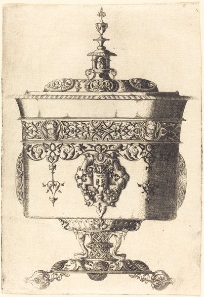 Richly Embellished Goblet by Mathis Zundt (German, probably 1498 - 1572), 16X12"(A3)Poster Print
