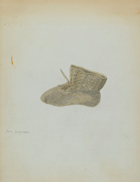 Infant's Boots by Sara Garfinkel (American, active c. 1935), 16X12"(A3)Poster Print