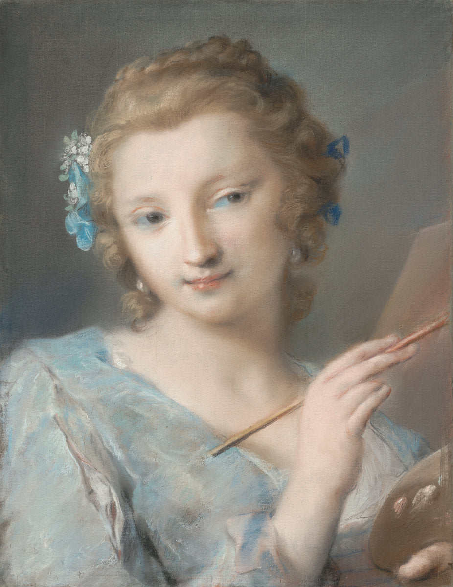 Painting by Rosalba Carriera (Venetian, 1675 - 1757), 16X12"(A3)Poster Print