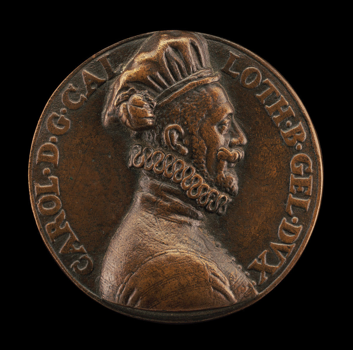 Charles II, 1390-1431, Duke of Lorraine [reverse] by Pierre II Woeiriot de Bouzey (French, 1532 - 1599), 16X12"(A3)Poster Print