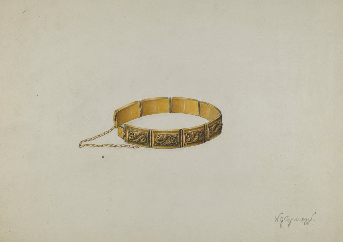 Bracelet by Walter G. Capuozzo (American, active c. 1935), 16X12"(A3)Poster Print