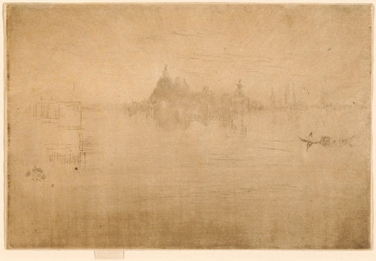 Nocturne: Salute by James McNeill Whistler (American, 1834 - 1903), 16X12"(A3)Poster Print