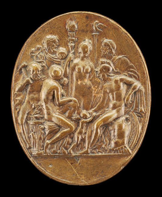 Assembly of Gods by Attributed to Master IO.F.F. (Bolognese, active 1468/1484), 16X12"(A3)Poster Print