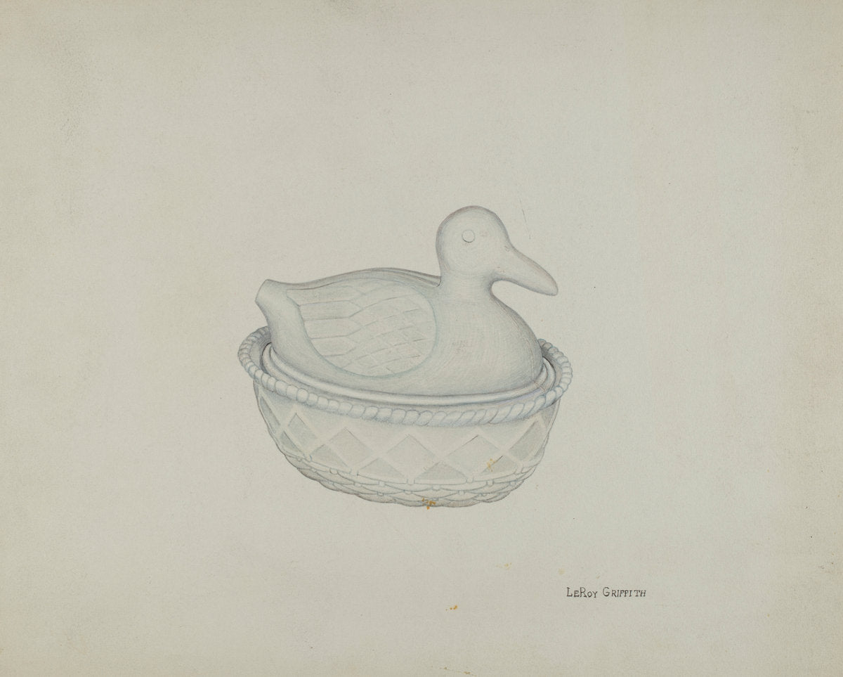 Covered Dish (Duck) by LeRoy Griffith (American, active c. 1935), 16X12"(A3)Poster Print