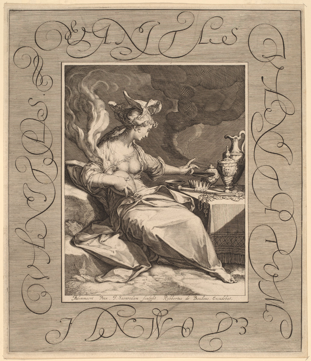 Vanitas, Vanitatum et Omnia Vanitas by Jan Pietersz Saenredam, after Abraham Bloemaert (Dutch, 1565 - 1607), 16X12"(A3)Poster Print