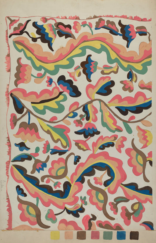 Colcha by Etna Wiswall (American, active c. 1935), 16X12"(A3)Poster Print