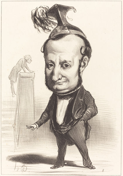 L.F. Raymond Wolowski by Honoré Daumier (French, 1808 - 1879), 16X12"(A3)Poster Print