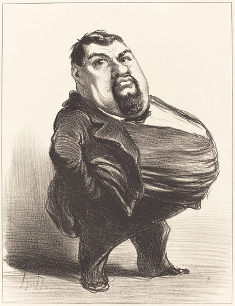 Antony Thouret by Honoré Daumier (French, 1808 - 1879), 16X12"(A3)Poster Print