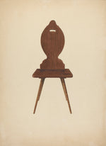 Zoar "Peasant" Chair by Ralph Russell (American, active c. 1935), 16X12"(A3)Poster Print