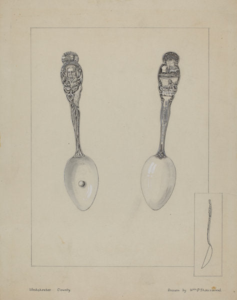 Silver Spoon by William P. Shearwood (American, active c. 1935), 16X12"(A3)Poster Print